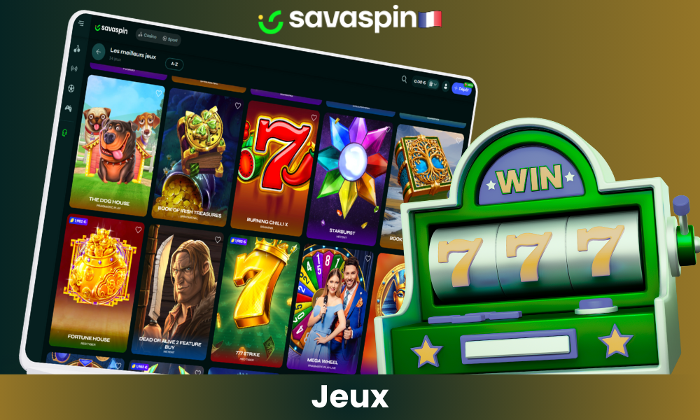 Plus de 2500 jeux différents sont disponibles au Savaspin Casino.
