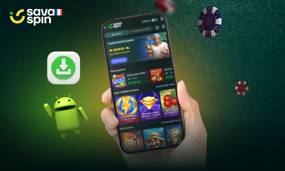 La SavaSpin App propose une expérience de jeu mobile optimale pour les utilisateurs français sur Android et iOS
