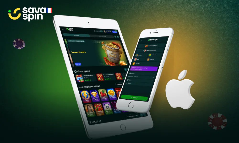 Les joueurs sur iPhone découvrent l'expérience SavaSpin grâce à une application dédiée iOS