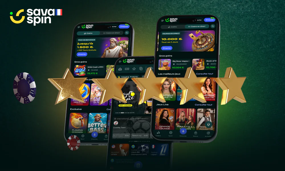 SavaSpin App garantit une expérience fluide et agréable même sur les smartphones les moins puissants