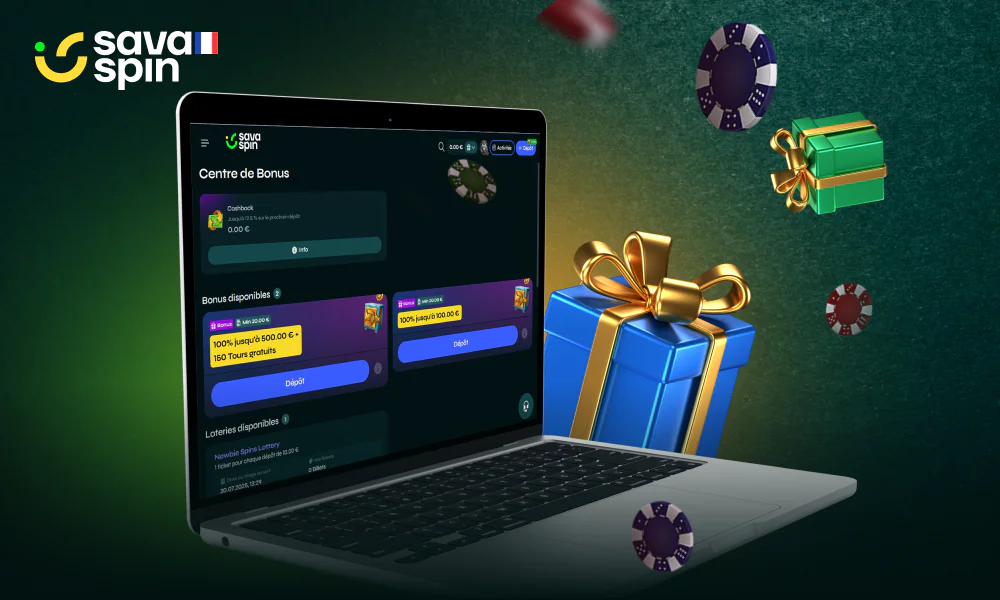 Savaspin propose différents bonus accessibles aux joueurs en France