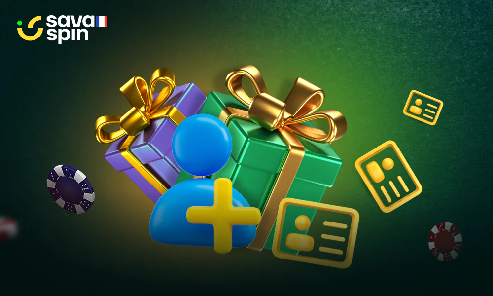 Après inscription, utilisez le code promo SavaSpin pour débloquer vos bonus de bienvenue